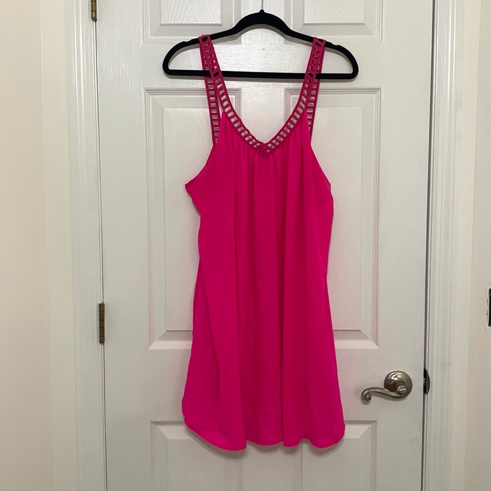 Hot pink dress